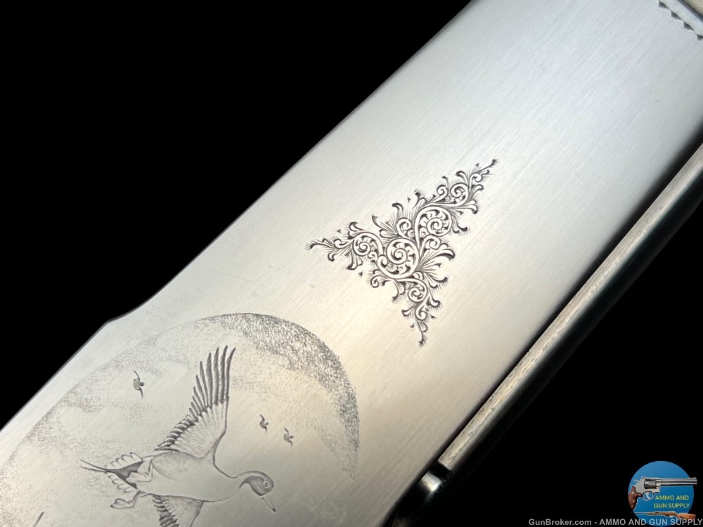 TITANIUM COSMI - 12 GA 26" - EXHBITION GRADE WOOD - DASSA ENGRAVED PINTAILS-img-25
