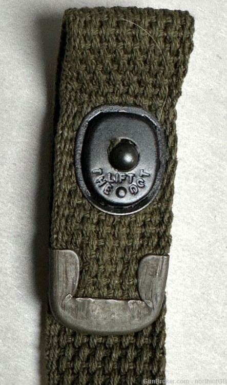 M1 CARBINE O.D. SLING WITH "C" CUT TIPS. -img-3