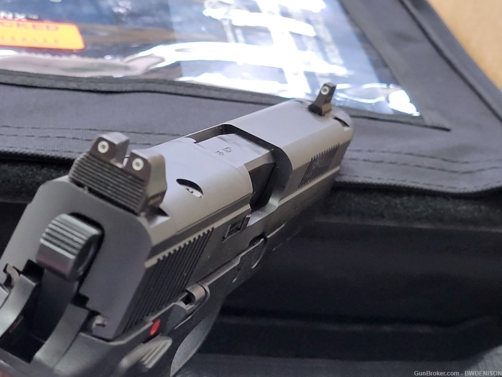 FN FNX-45 Tactical 45 ACP 5.3" Threaded Barrel 15 Rounds Fixed Night Sights-img-2