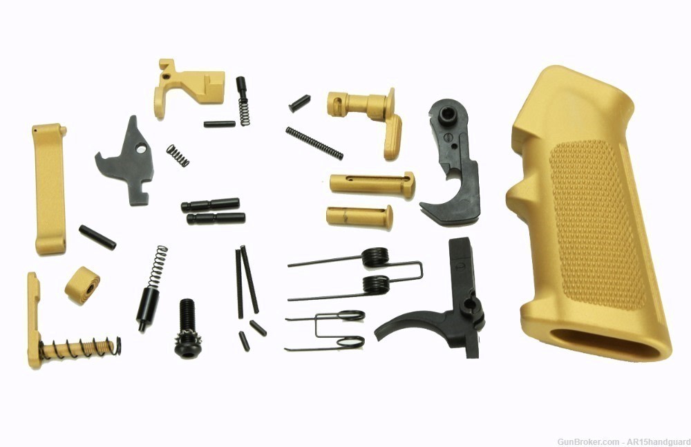 AR15 556 .223 LOWER PART KIT LPK CARAKOTE GOLD color -img-0