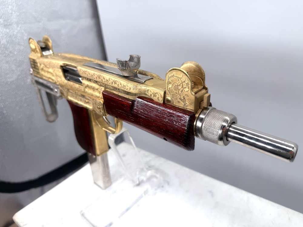 UZI 24k Gold & Bright Nickel ENGRAVED -img-9