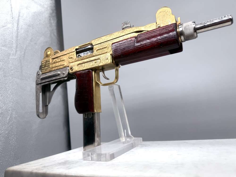 UZI 24k Gold & Bright Nickel ENGRAVED -img-11