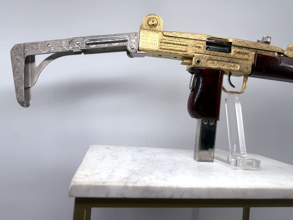 UZI 24k Gold & Bright Nickel ENGRAVED -img-34