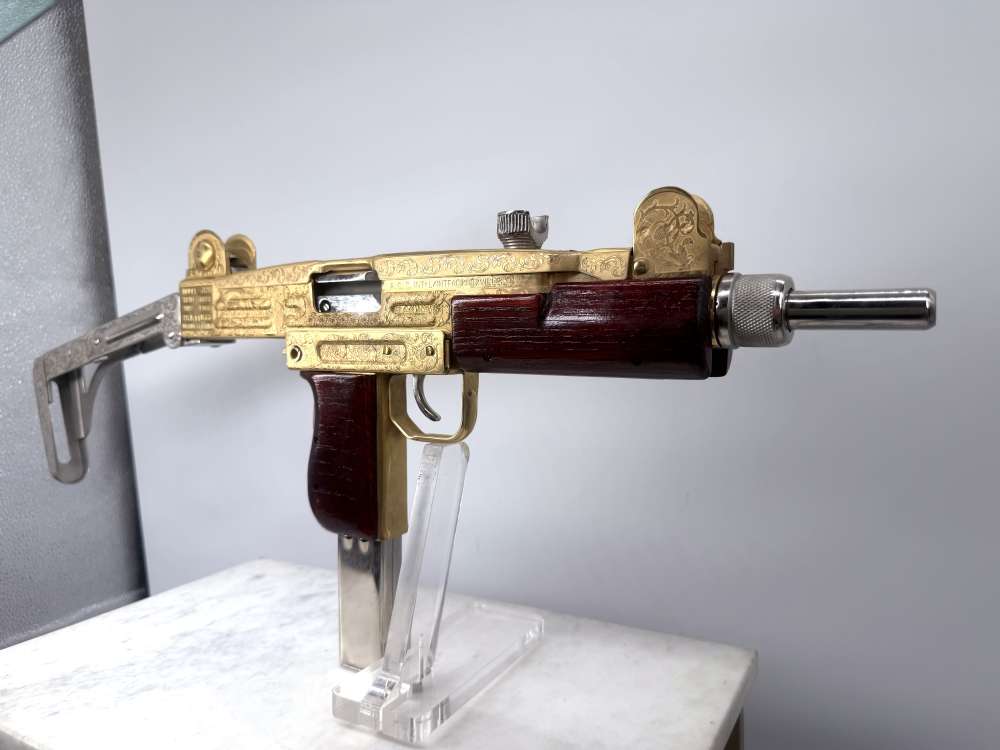 UZI 24k Gold & Bright Nickel ENGRAVED -img-32