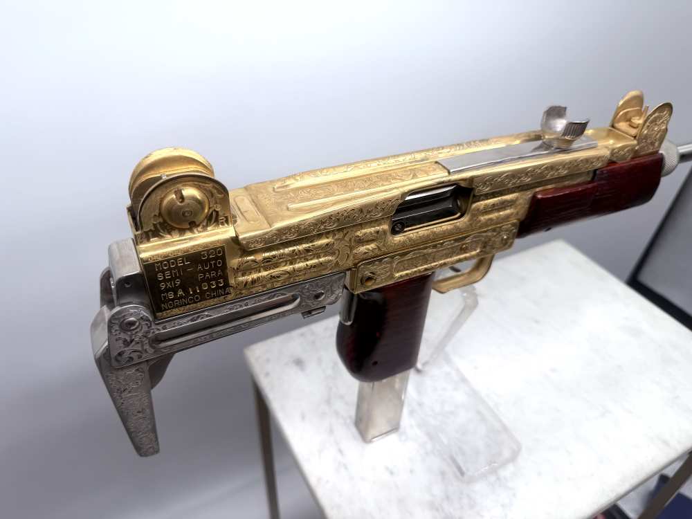 UZI 24k Gold & Bright Nickel ENGRAVED -img-3