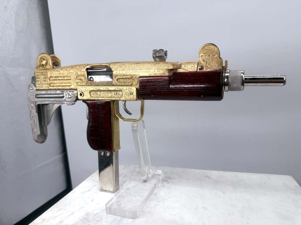 UZI 24k Gold & Bright Nickel ENGRAVED -img-4