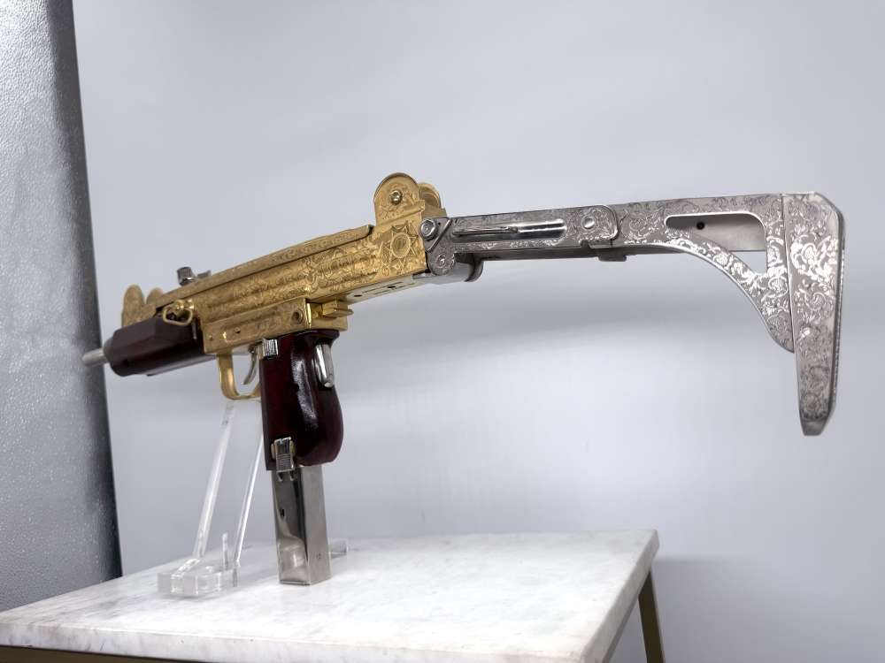 UZI 24k Gold & Bright Nickel ENGRAVED -img-37
