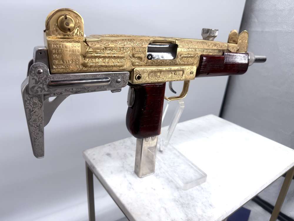 UZI 24k Gold & Bright Nickel ENGRAVED -img-5