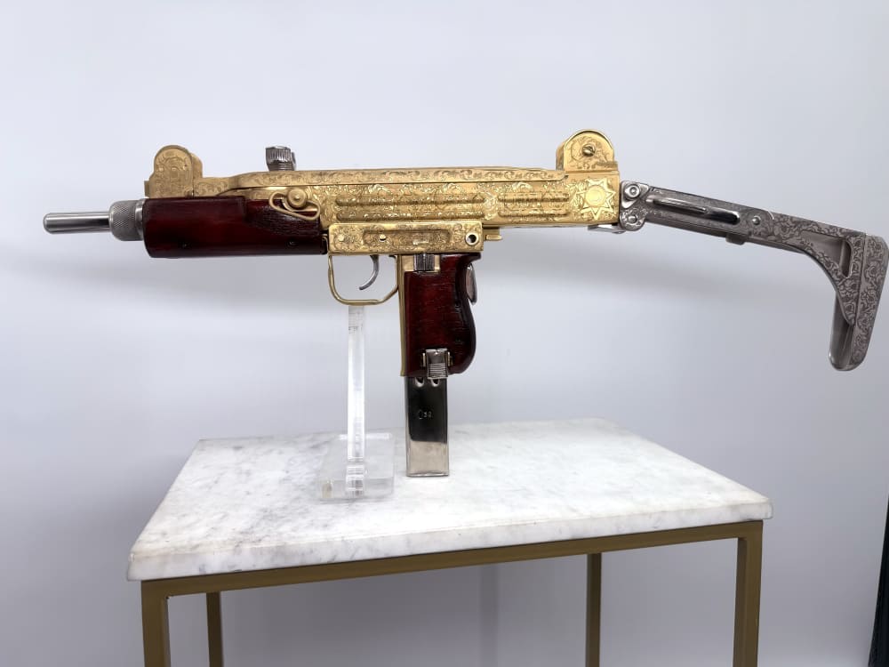 UZI 24k Gold & Bright Nickel ENGRAVED -img-36