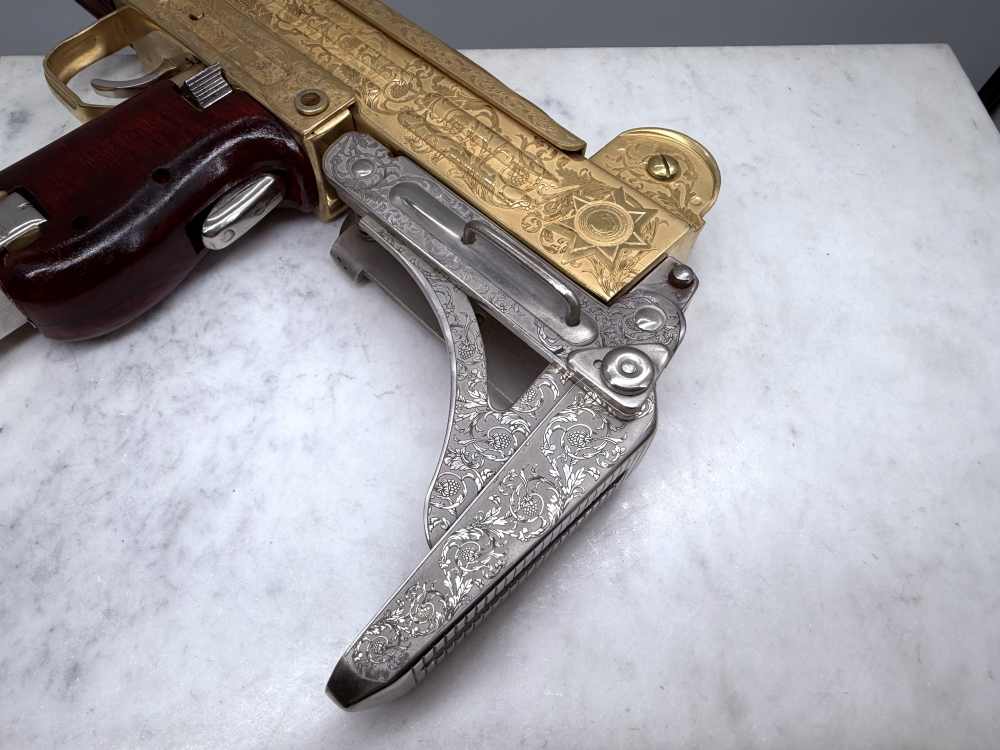 UZI 24k Gold & Bright Nickel ENGRAVED -img-23