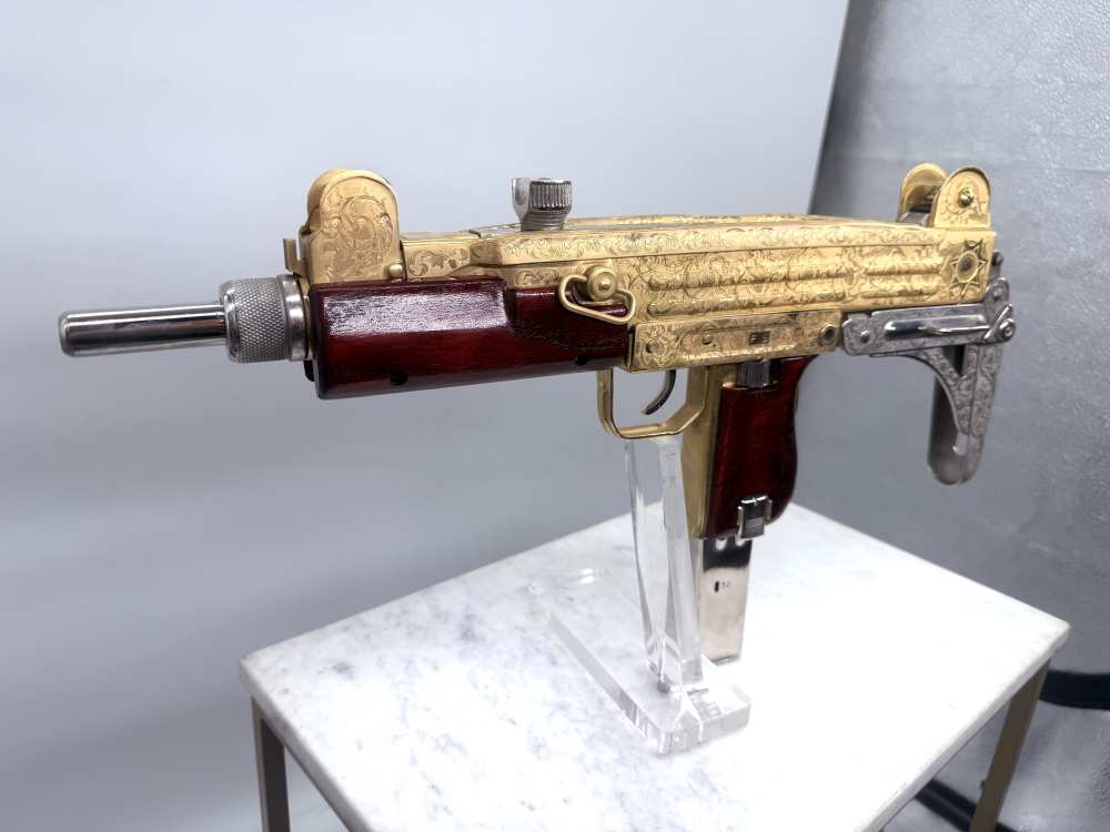 UZI 24k Gold & Bright Nickel ENGRAVED -img-16