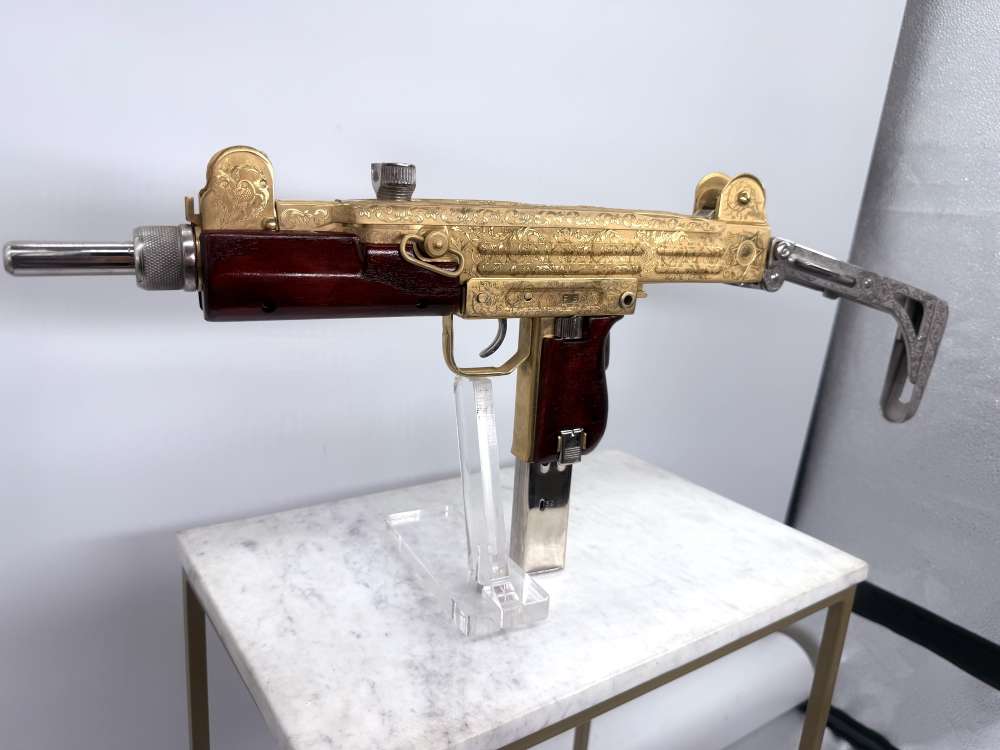 UZI 24k Gold & Bright Nickel ENGRAVED -img-38