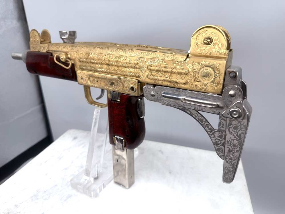 UZI 24k Gold & Bright Nickel ENGRAVED -img-13