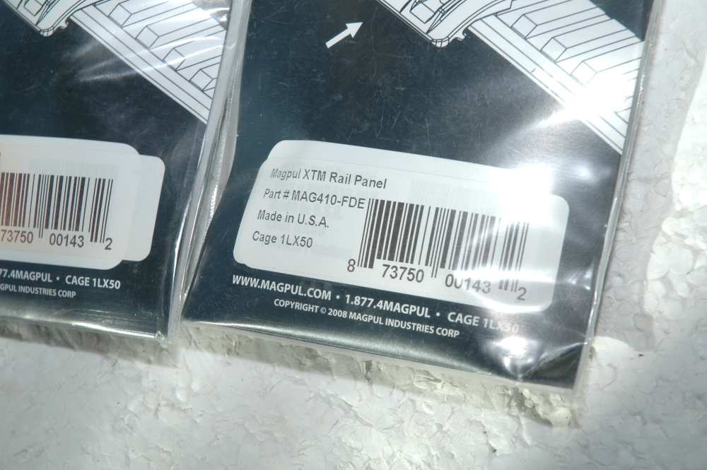 Magpul XTM Rail Panel Cover MAG410-FDE Flat Dark Earth 2 packs AR15 M4 M16-img-2