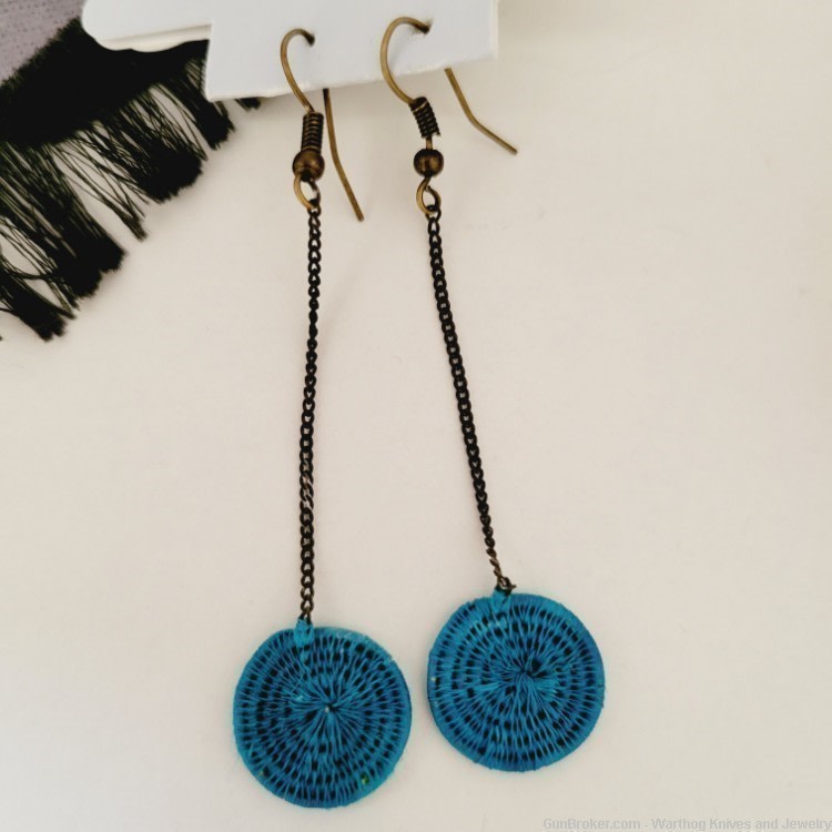 Rapti Fashion Scarf & Tintsaba Swaziland Sisal Earrings & 10 Bangles.RF10TS-img-2