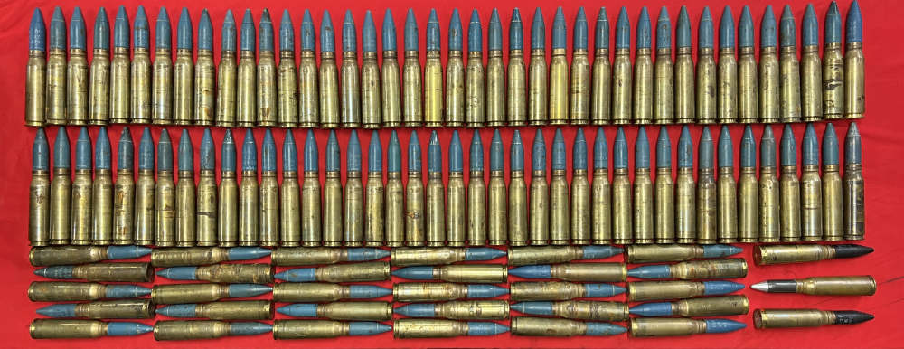 20mm training ammunition electrically primed with inert warhead 113 rounds-img-1