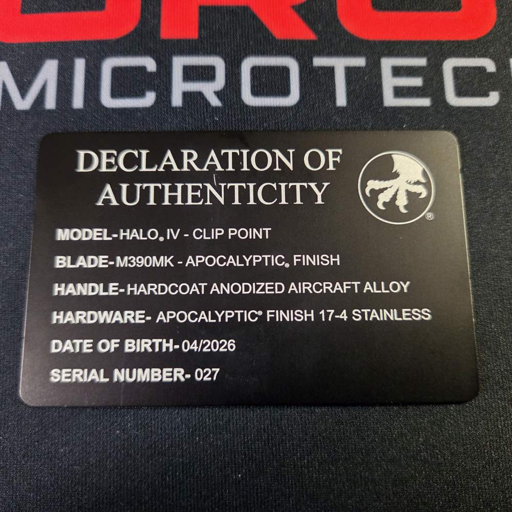 Microtech Halo IV Apocalyptic Clip Point-img-7