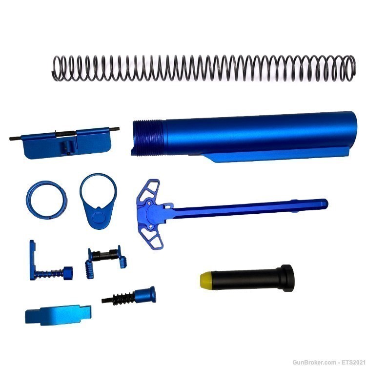 AR-15 Blue Splash Kit for Lower/Upper mil spec carbine buffer tube kits-img-0