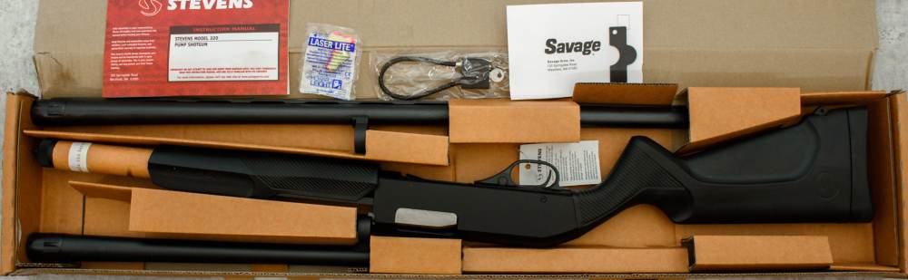 New-in-Box Stevens Model 320 Field Security Combo Shotgun 28" & 18" 12ga 3"-img-2