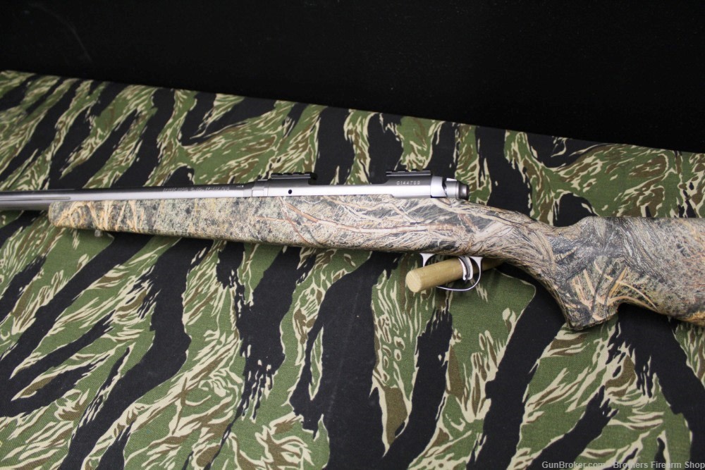 Savage Model 12 22-250 Rem Camo Synthetic Stock Stainless Fluted Barrel -img-11