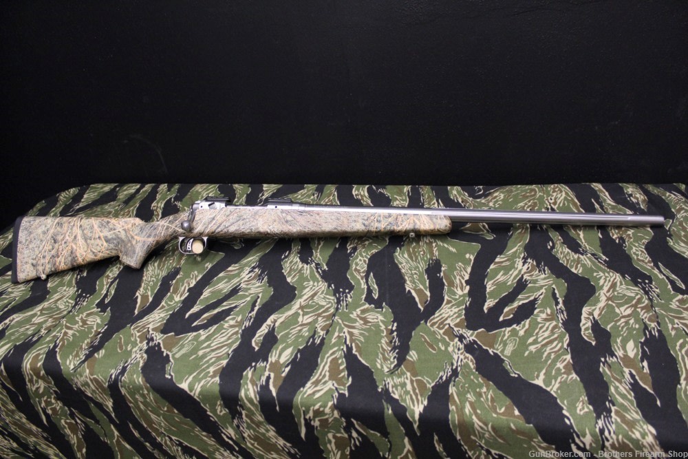 Savage Model 12 22-250 Rem Camo Synthetic Stock Stainless Fluted Barrel -img-0