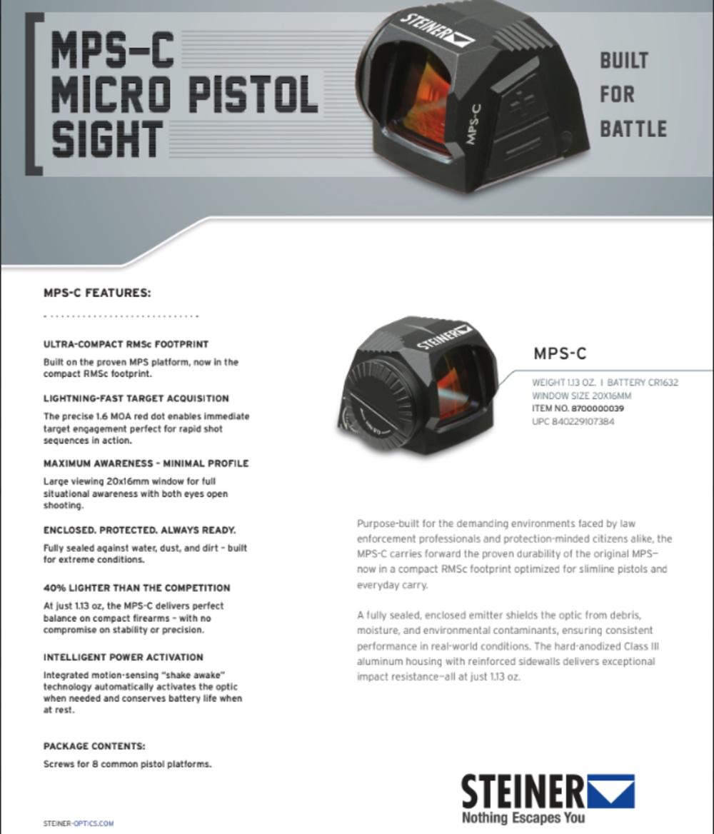Steiner MPS-C | 1.6 MOA Red Dot 8700000039-Just Released-img-4