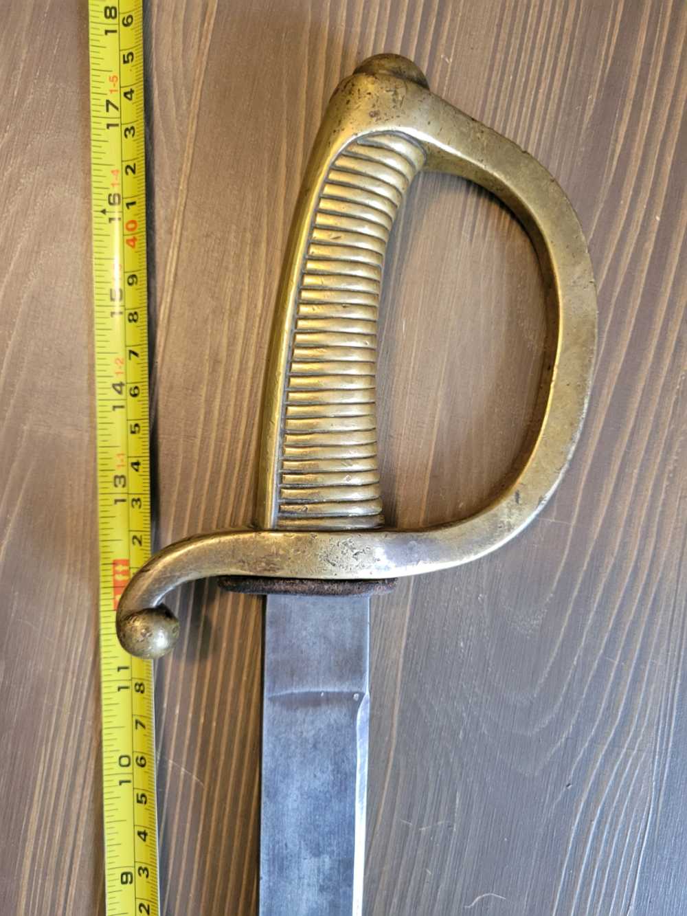 Modified 1904 Spanish Saber D-Guard Bowie Knife w/Sheath-img-10