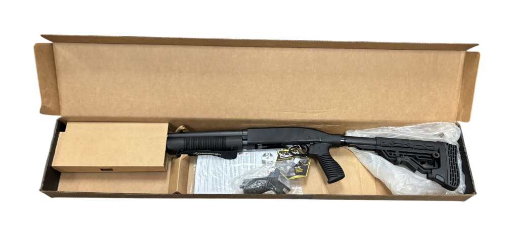 Mossberg 590 Flex Tactical 12GA Pump Action w/ Side Saddle and Cruiser Stoc-img-0