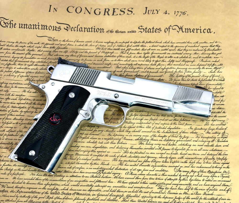 Dan Wesson Mirror Bright Polished Custom Shop Razorback serial# 154 OG grip-img-1