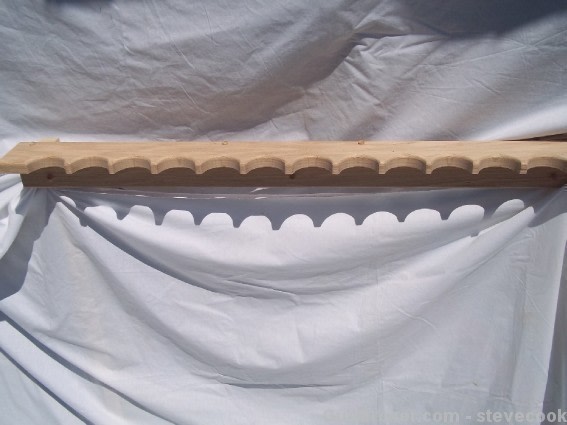 Wooden Gun Rack Red Oak for Closet Floor 36"-img-4