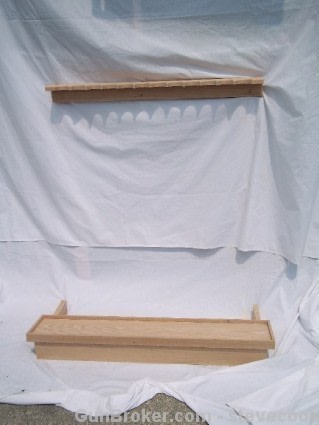 Wooden Gun Rack Red Oak for Closet Floor 36"-img-6