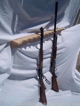 Wooden Gun Rack Red Oak for Closet Floor 36"-img-5