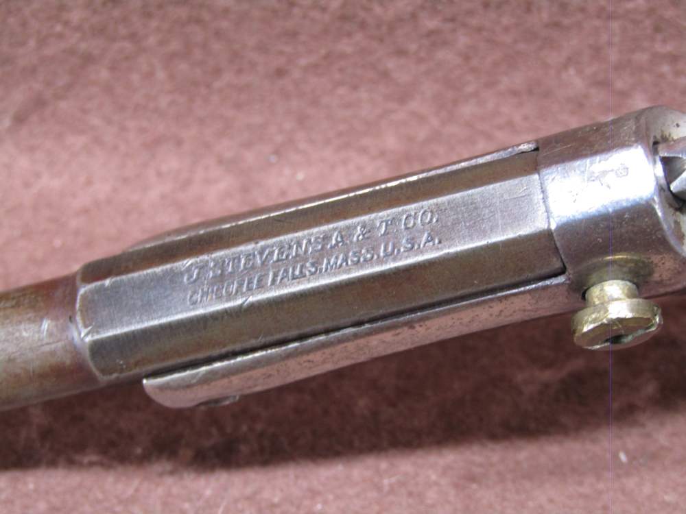J Stevens A&T Co Offhand 35 22 LR Tip Up Single 3.5" BRL Nice Action C&R-img-10