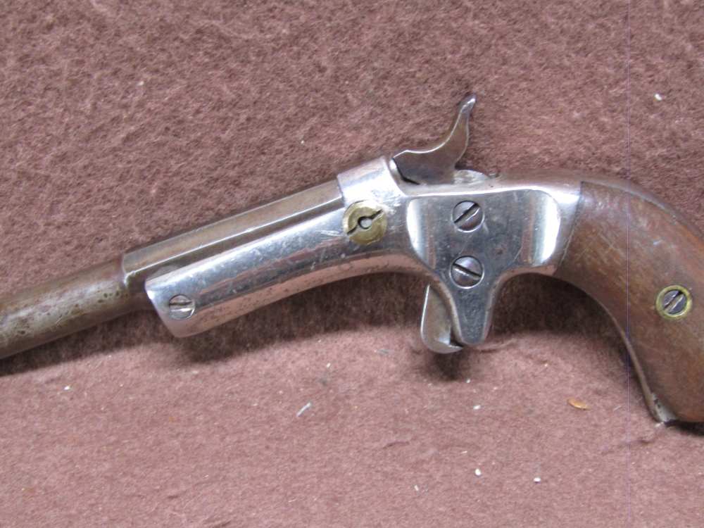 J Stevens A&T Co Offhand 35 22 LR Tip Up Single 3.5" BRL Nice Action C&R-img-8