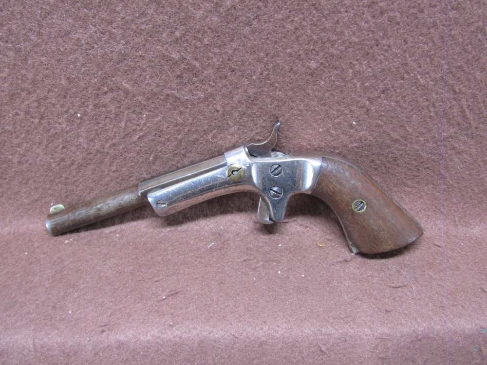 J Stevens A&T Co Offhand 35 22 LR Tip Up Single 3.5" BRL Nice Action C&R-img-6