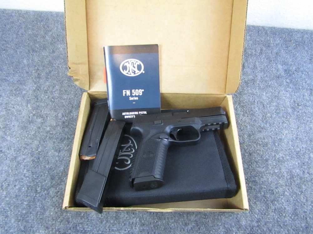 FN 509 9mm 4" Black Used Exc Cond in Box Three Mags! Layaway OK-img-0
