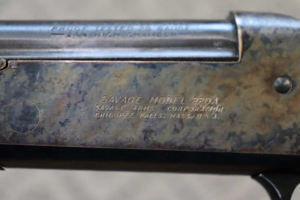 Savage Model 220A Single Shot 20 Gauge Tang Safety Shotgun-img-9