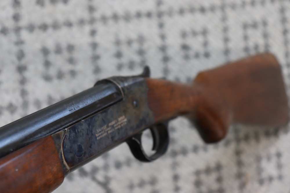 Savage Model 220A Single Shot 20 Gauge Tang Safety Shotgun-img-11