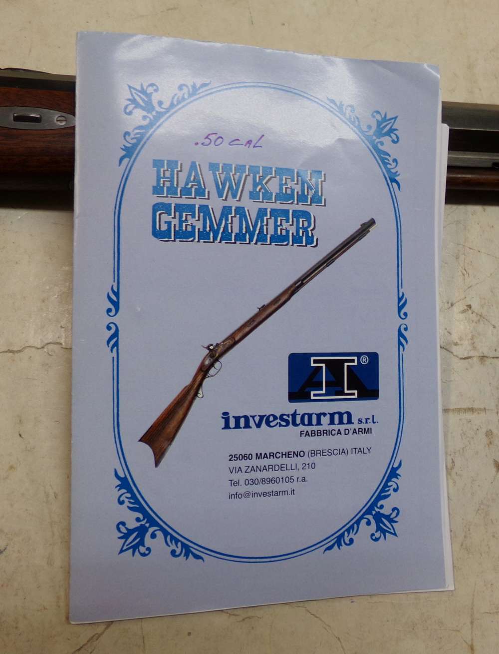 Mint Used InvestArm Hawken Gemmer .50 Cal MuzzleLoader Hand-finished kit-img-16