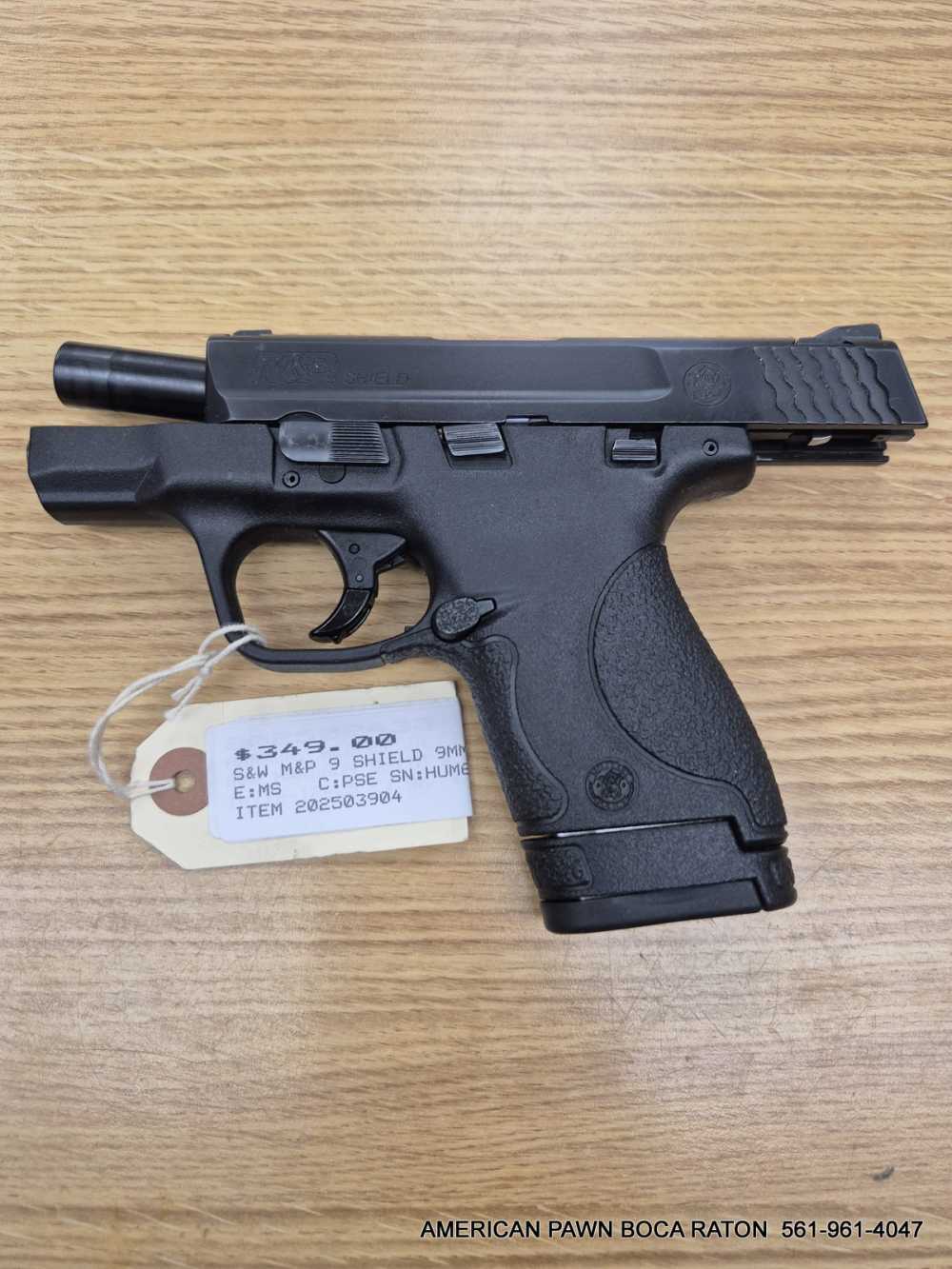 s&w m&p 9 shield  3" brl. 9mm pistol w/ safety , 8rd mg smith & wesson-img-9