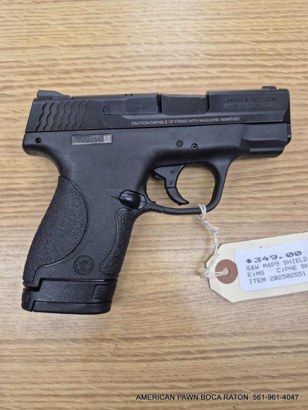 SMITH & WESSON M&P 9 SHIELD 9MM 3" BARREL 8 RD'S mag MODEL W SAFETY-img-0