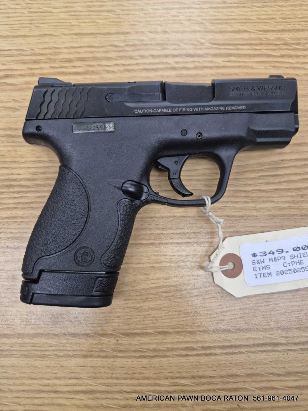 SMITH & WESSON M&P 9 SHIELD 9MM 3" BARREL 8 RD'S mag MODEL W SAFETY-img-1
