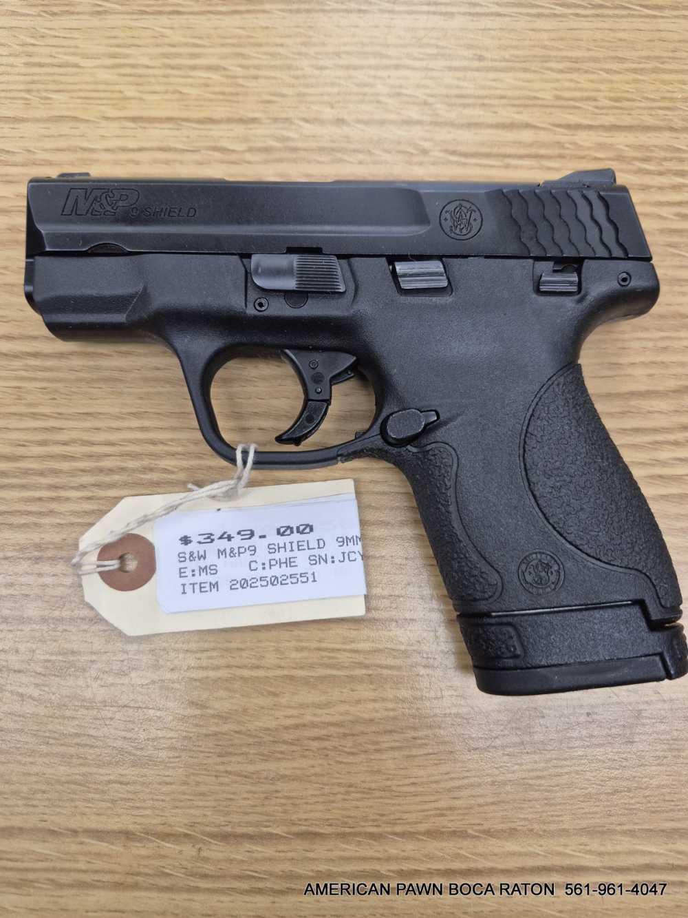 SMITH & WESSON M&P 9 SHIELD 9MM 3" BARREL 8 RD'S mag MODEL W SAFETY-img-3
