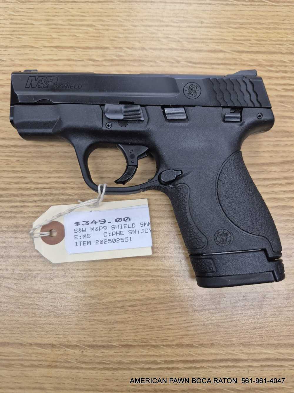 SMITH & WESSON M&P 9 SHIELD 9MM 3" BARREL 8 RD'S mag MODEL W SAFETY-img-2