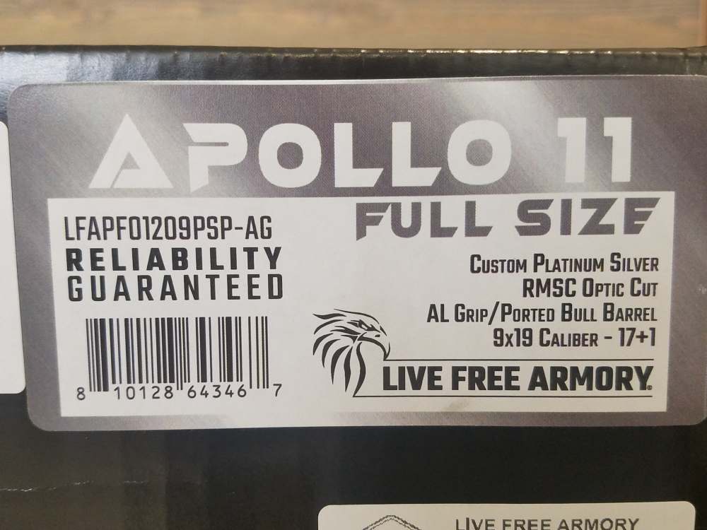 Live Free Armory Apollo 11 2011 Style 9mm Pistol 4.9" LFA LFAPF01209PSP-AG-img-5