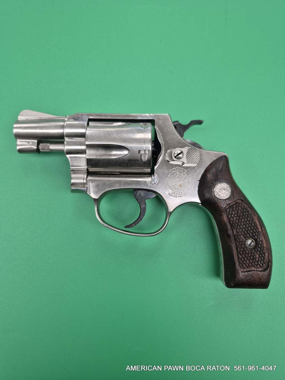 1982 SMITH & WESSON MODEL 37 AIRWEIGHT  NICKEL FINISH -img-0
