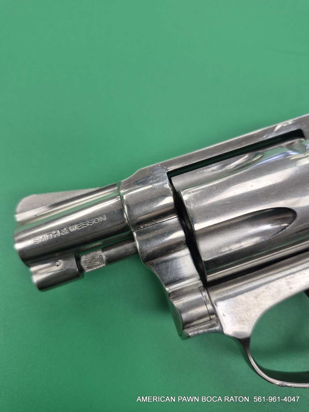 1982 SMITH & WESSON MODEL 37 AIRWEIGHT  NICKEL FINISH -img-8
