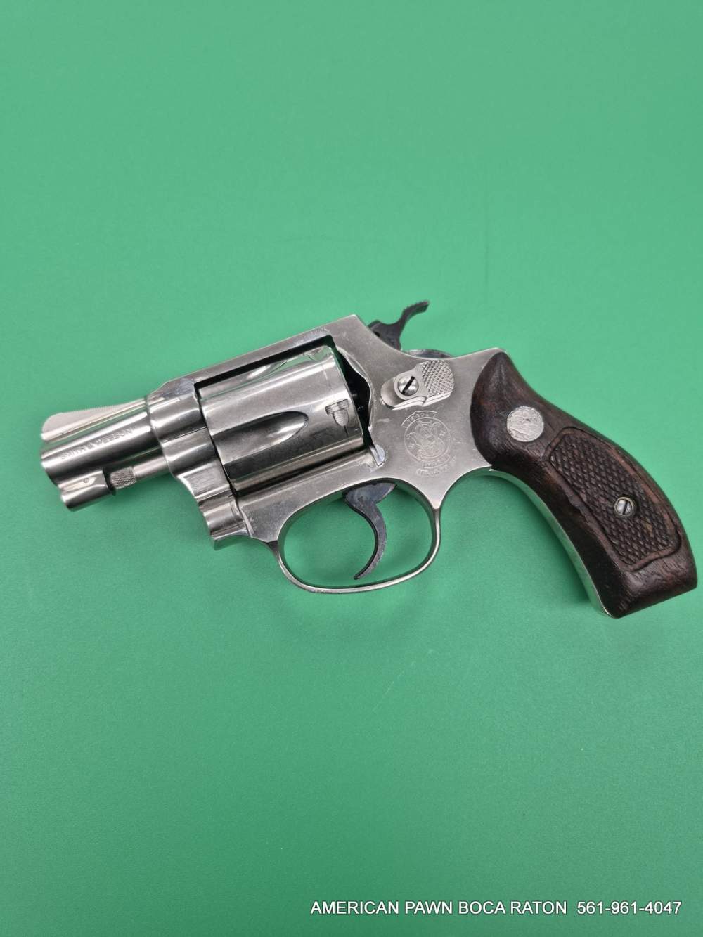 1982 SMITH & WESSON MODEL 37 AIRWEIGHT  NICKEL FINISH -img-6