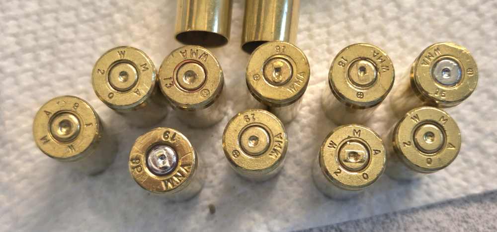 9mm Brass, Head Stamp WMA, fired 250 pcs.-img-1
