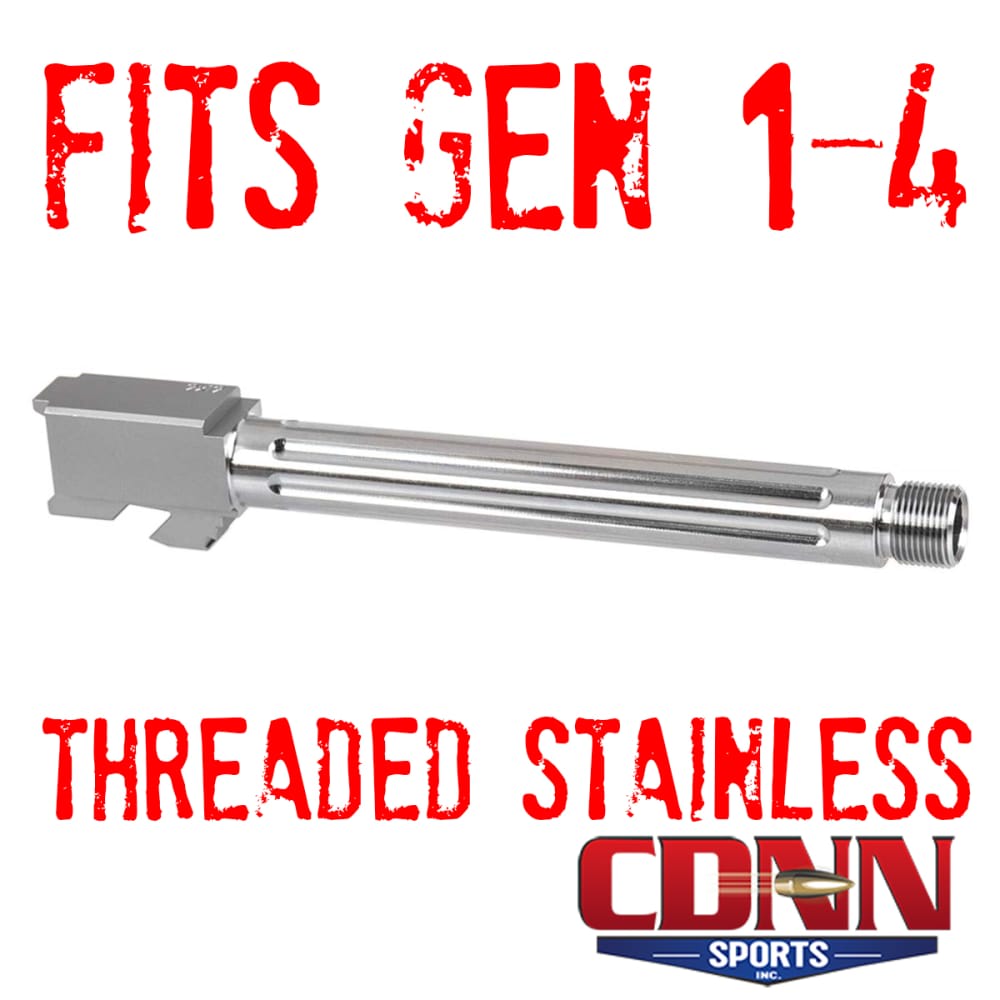 Glock 34 9mm Barrel THREADED Fluted Stainless 'Drop In' Gens 1-4 NEW-img-0